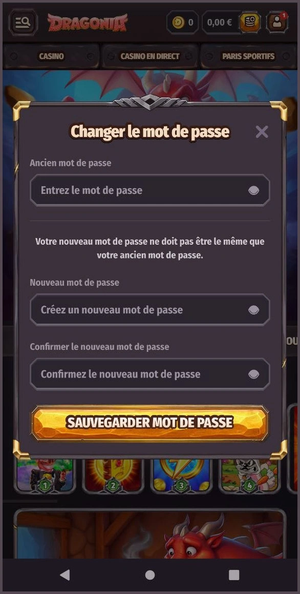 Vérification d’identité chez Dragonia Casino– téléchargement facile des documents